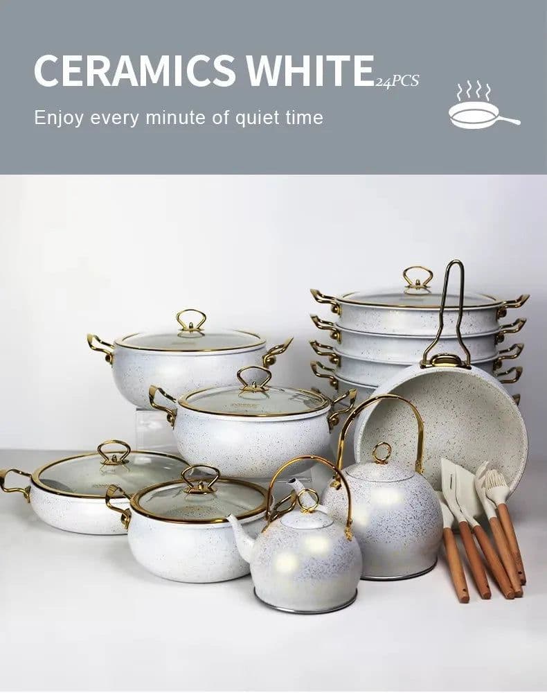 image-Aluminium Cookware Set, Non-Stick, 20+ Pieces