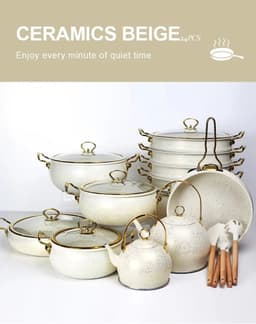 image-Aluminium Cookware Set, Non-Stick, 20+ Pieces