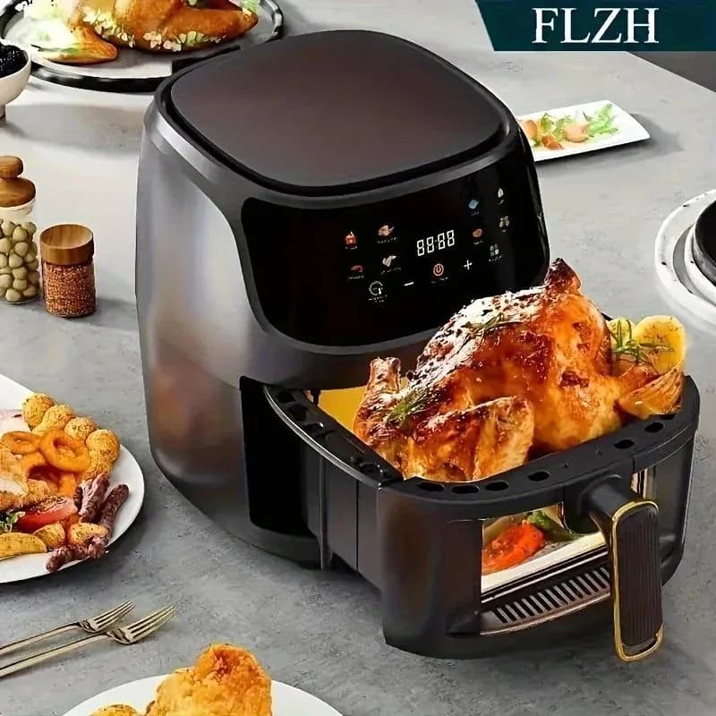 image-Smart Air Fryer 5 Quart XF0055 Stainless Steel Non-Stick