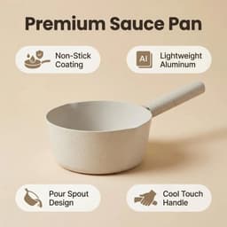 image-Aluminum Nonstick Soup & Stock Pot 18cm PS-SP02