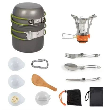 image-Portable Nonstick Aluminum Cookware Set 1-2L Capacity