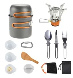 image-Portable Nonstick Aluminum Cookware Set 1-2L Capacity