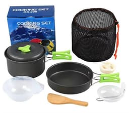 image-Portable Nonstick Aluminum Cookware Set 1-2L Capacity