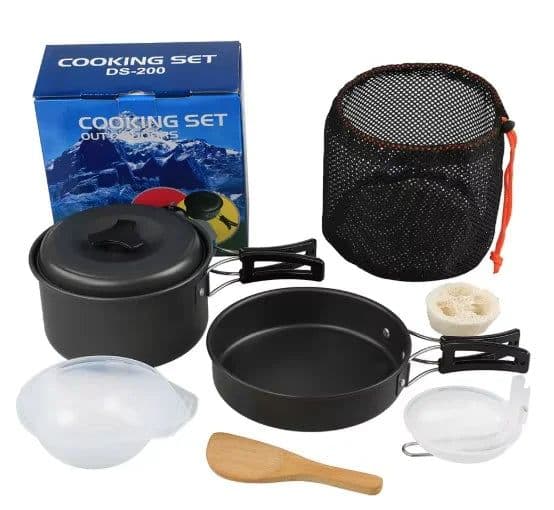 image-Portable Nonstick Aluminum Cookware Set 1-2L Capacity
