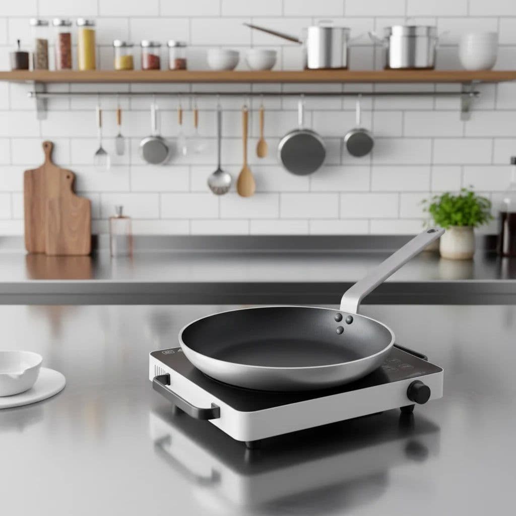 image-Kaizhuo 6-Piece Stainless Steel Non-Stick Cookware Set