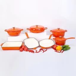 image-7-Piece Enameled Cast Iron Cookware Set