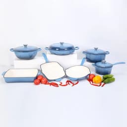 image-7-Piece Enameled Cast Iron Cookware Set