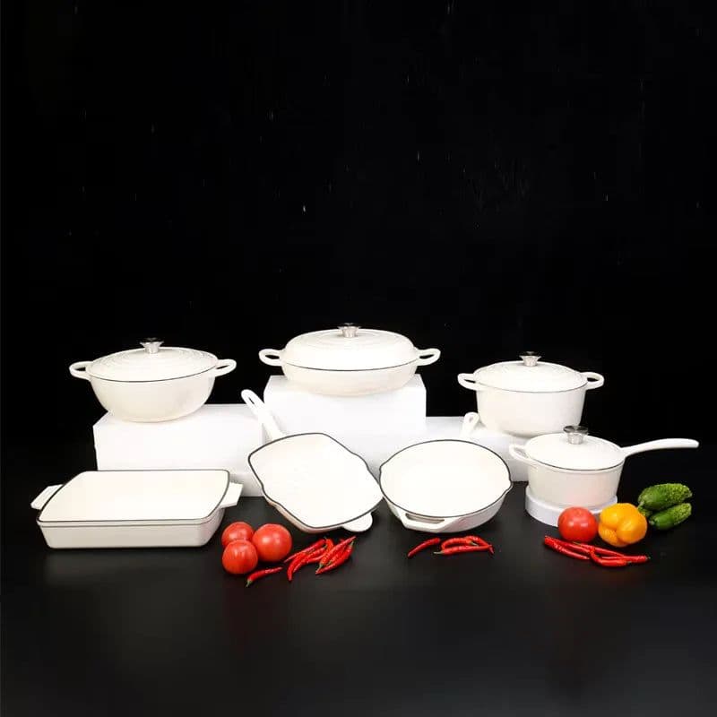 image-7-Piece Enameled Cast Iron Cookware Set