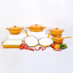 image-7-Piece Enameled Cast Iron Cookware Set