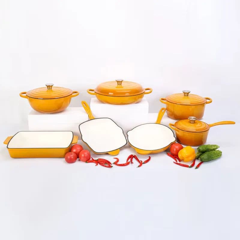image-7-Piece Enameled Cast Iron Cookware Set