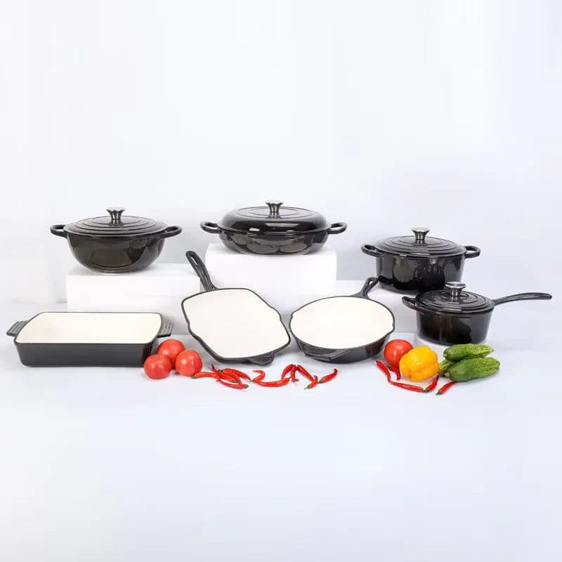 image-7-Piece Enameled Cast Iron Cookware Set