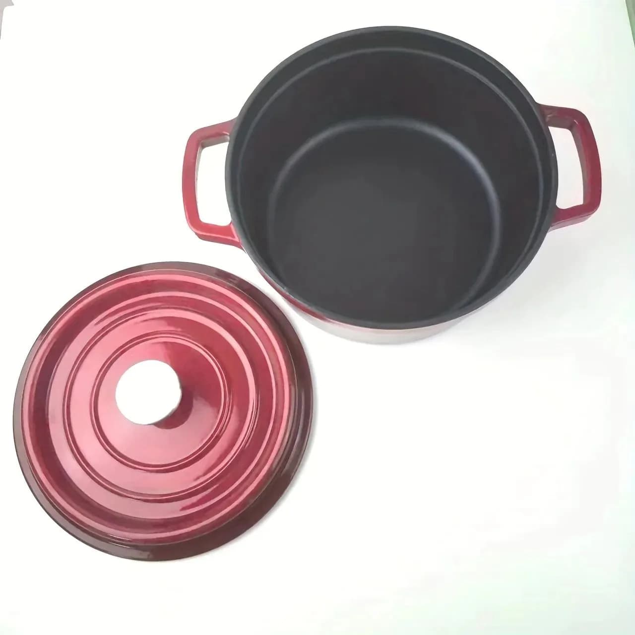 image-ysc Non-Stick Cast Iron Enamel Dutch Oven with Lid