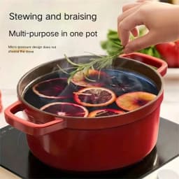 image-ysc Non-Stick Cast Iron Enamel Dutch Oven with Lid
