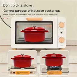 image-ysc Non-Stick Cast Iron Enamel Dutch Oven with Lid