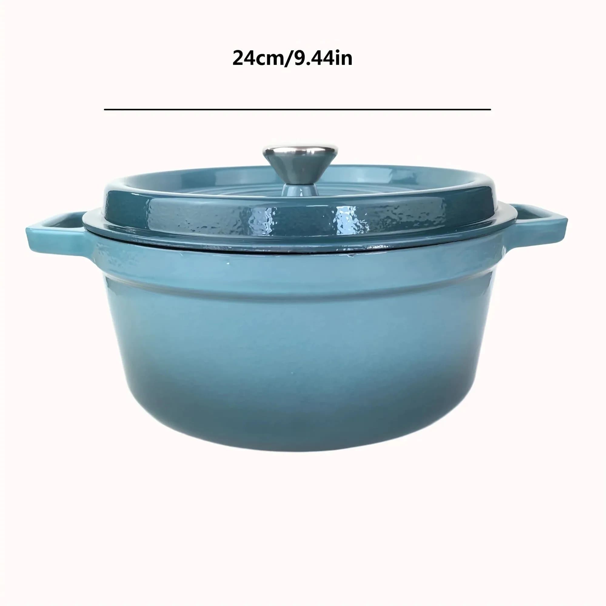 image-ysc Non-Stick Cast Iron Enamel Dutch Oven with Lid