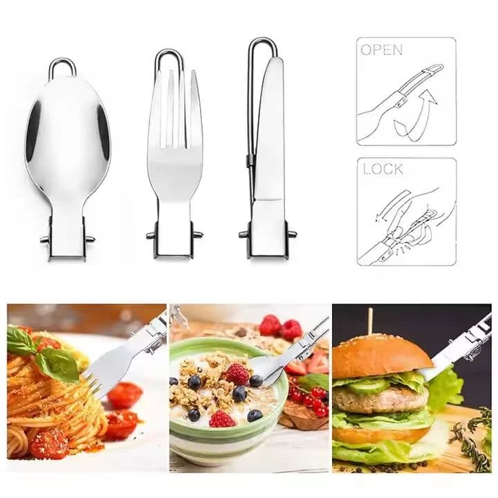 image-Camping Cookware Set with Gas Stove & Utensils
