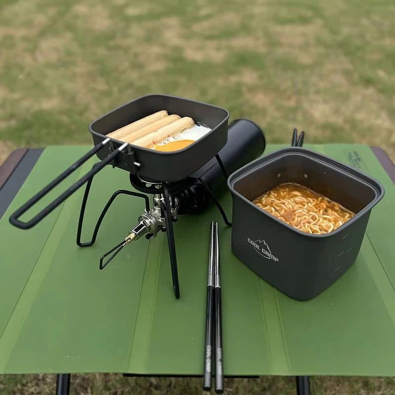 image-Portable Camping Cookware Set 1-2L Frying Pan CF-1315