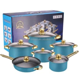 image-12-Piece Stainless Steel Non-Stick Cookware Set
