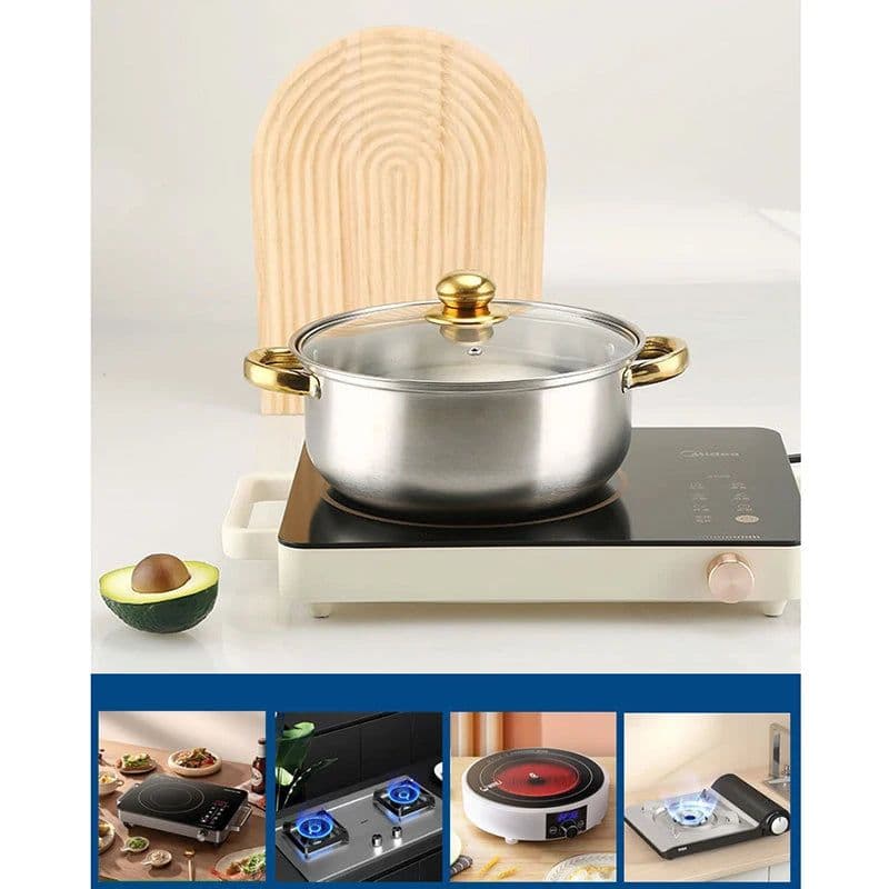 image-12-Piece Stainless Steel Non-Stick Cookware Set