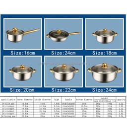 image-12-Piece Stainless Steel Non-Stick Cookware Set