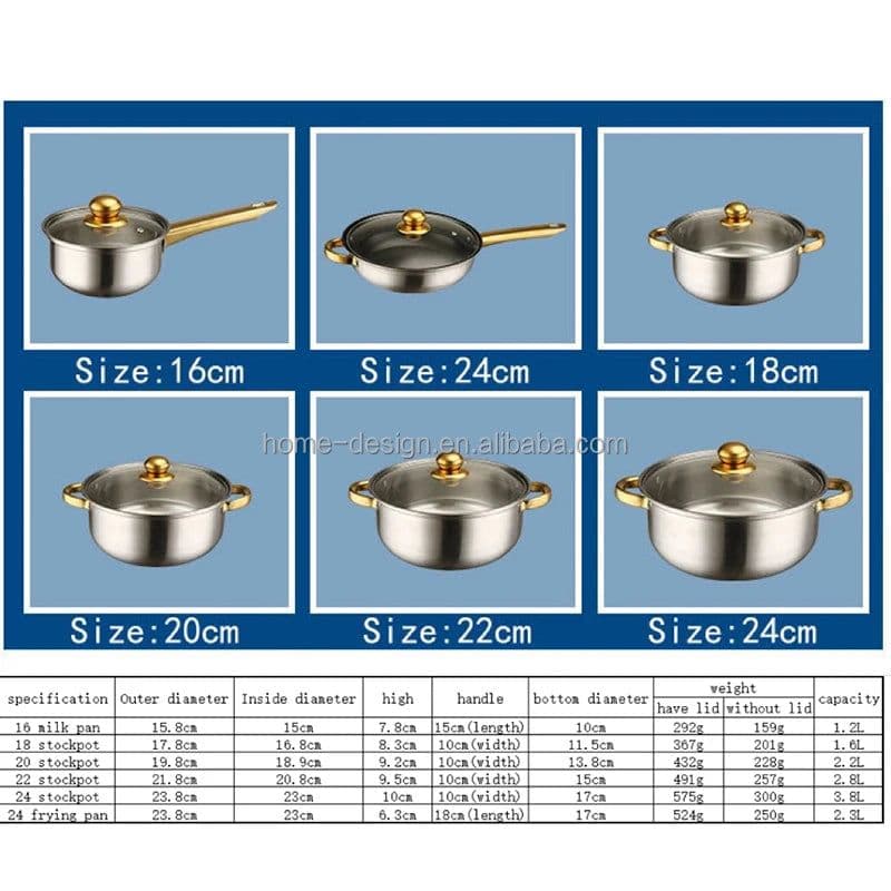 image-12-Piece Stainless Steel Non-Stick Cookware Set