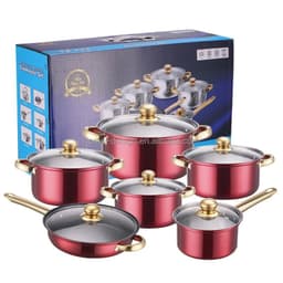 image-12-Piece Stainless Steel Non-Stick Cookware Set