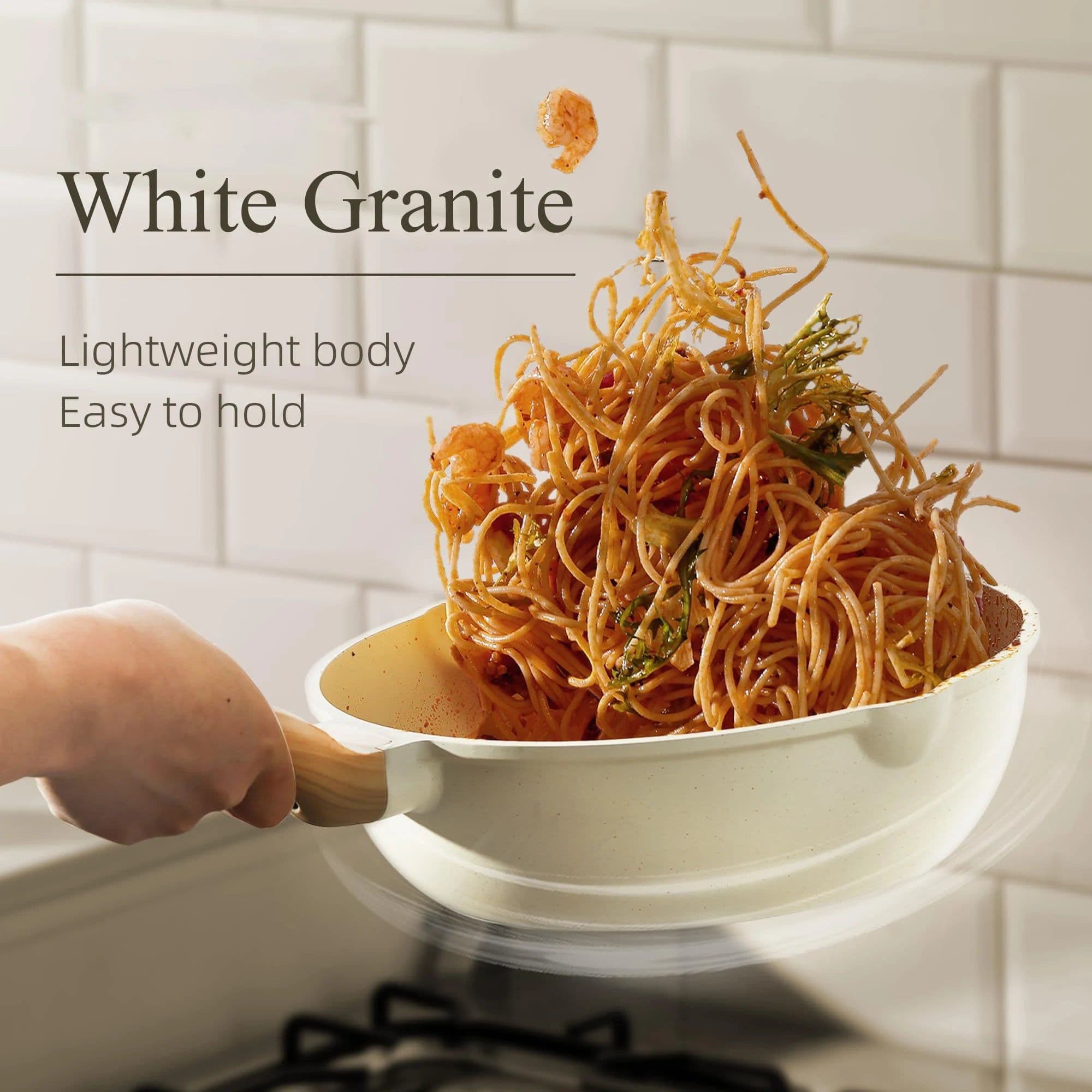 image-Gcookdesign 17-Piece Nonstick Cookware Set, Cream