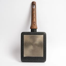 image-Aluminum Non-Stick Fry Pan with Induction Base, 18cm Square