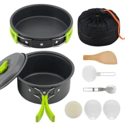 image-Chongfu Camping Cookware Set 1-2 Person Nesting Pot Pan