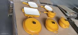 image-YANZHIYUAN 11-Piece Enamel Cast Iron Cookware Set
