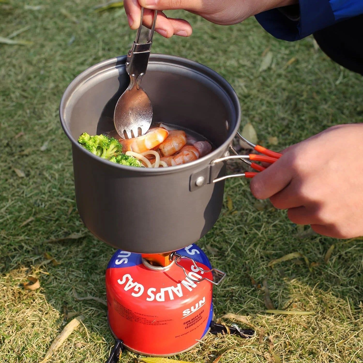 image-IRONDONKEY 1-2 Person Camping Cookware Set