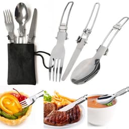 image-IRONDONKEY Camping Cookware Set 10pc with Stove & Cutlery