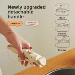 image-Aluminum Non-Stick Cookware Set 5-Piece Detachable Handle