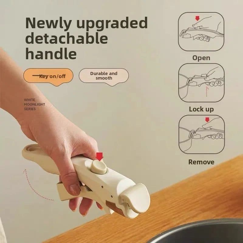image-Aluminum Non-Stick Cookware Set 5-Piece Detachable Handle