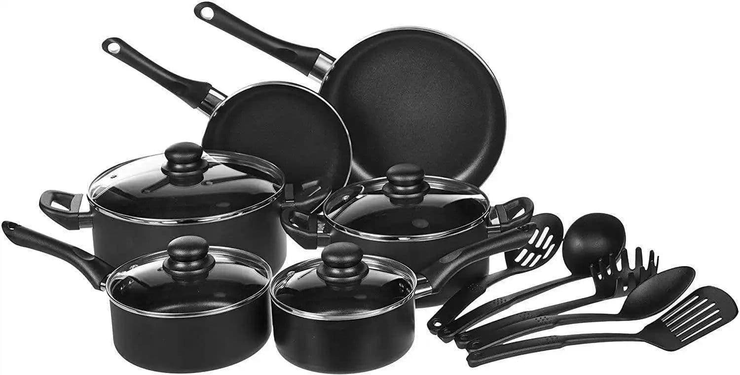 image-Metal Pot Sets Nonstick Cookware 13-Piece Set