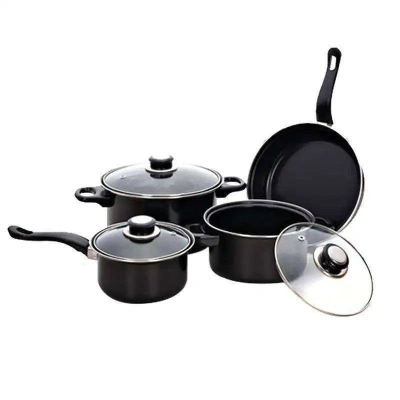 image-Metal Pot Sets Nonstick Cookware 13-Piece Set