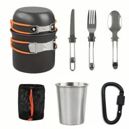 image-Yihe URP123 Metal Camping Cookware Set 1-2L