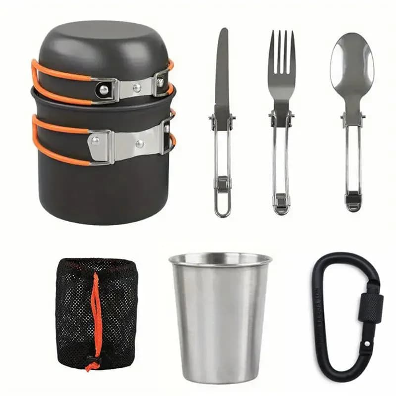 image-Yihe URP123 Metal Camping Cookware Set 1-2L