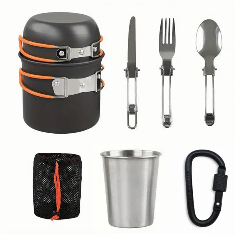 image-Yihe URP123 Metal Camping Cookware Set 1-2L