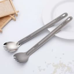 image-NH Titanium Long Handle Spoon Fork Set