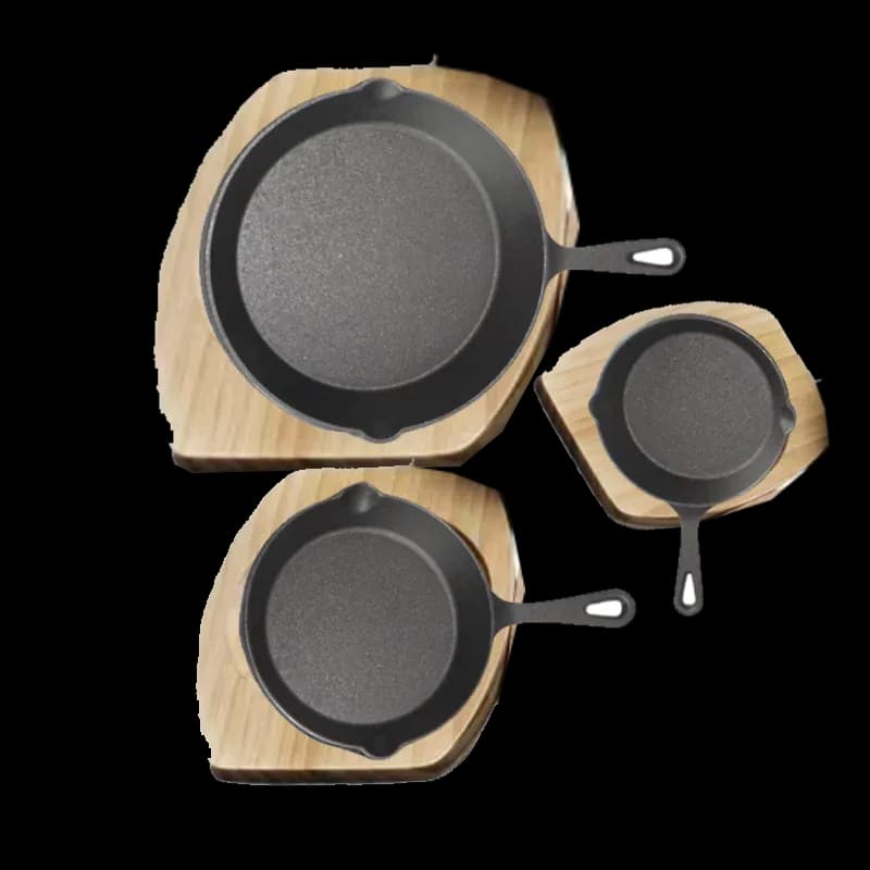 image-Mochoo Cast Iron Skillet 24cm XG72-3