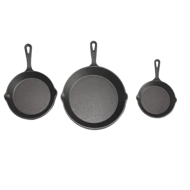 image-Mochoo Cast Iron Skillet 24cm XG72-3