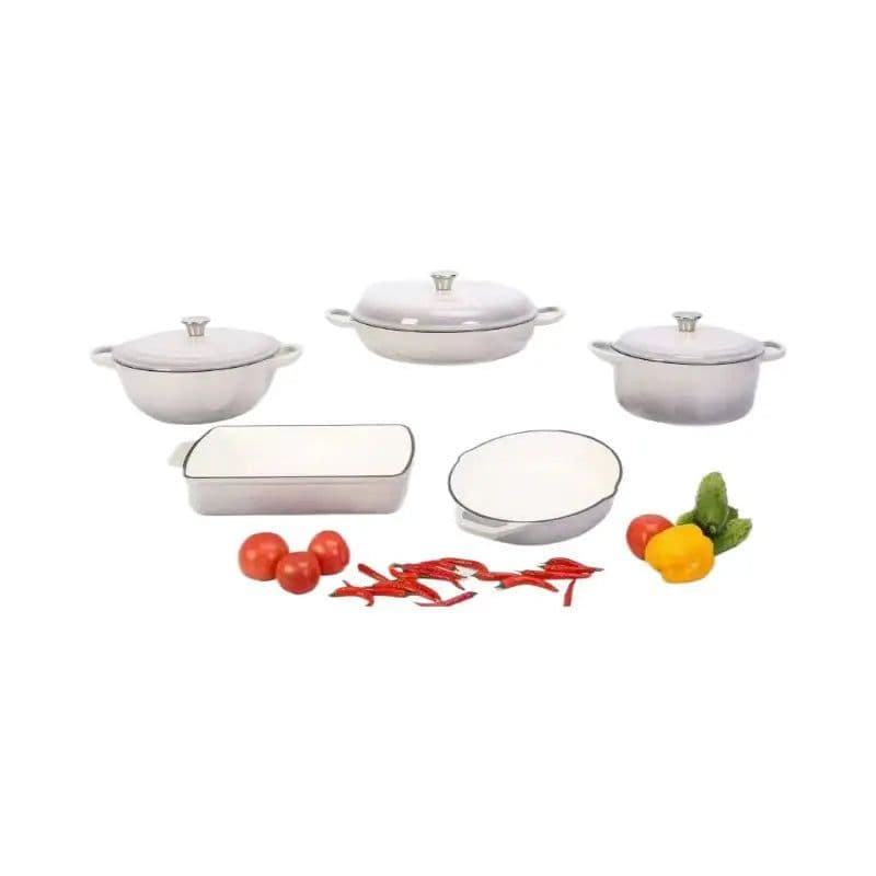 image-Cast Iron Enamel Cookware Set 5-Piece FCA0163