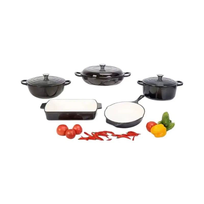 image-Cast Iron Enamel Cookware Set 5-Piece FCA0163