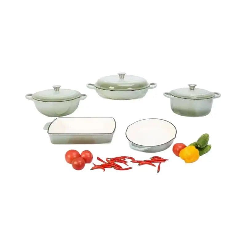 image-Cast Iron Enamel Cookware Set 5-Piece FCA0163