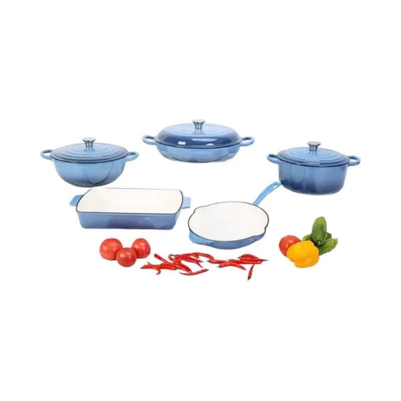 image-Cast Iron Enamel Cookware Set 5-Piece FCA0163