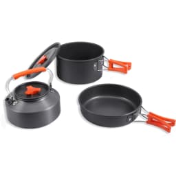 image-Camping Cookware Mess Kit 2.0-3.0L Aluminum