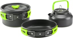 image-Camping Cookware Mess Kit 2.0-3.0L Aluminum