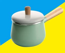 image-C&R Enamel Cast Iron Soup Pot with Glass Cover