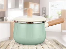 image-C&R Enamel Cast Iron Soup Pot with Glass Cover